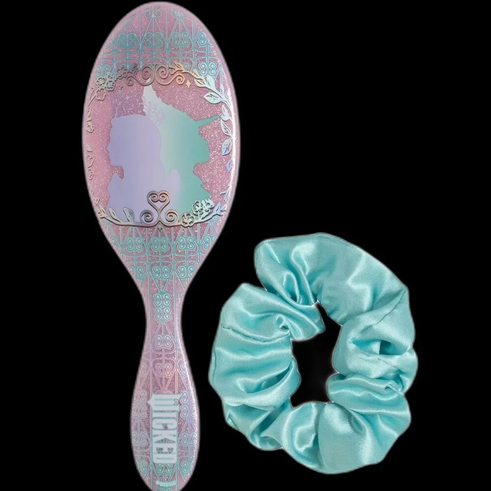 WICKED The Wet Brush TRUE FRIENDSHIP And Scrunchie GLINDA & ELPHABA NEW